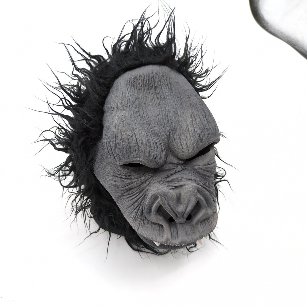 Vintage Spook Gorilla Ape‎ Latex Mask Adult Halloween Costume 80s 90s Horror - Picture 6 of 10